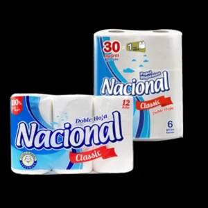 PAPEL HIGIENCIO NACIONAL CLASSIC  / DOBLE  HOJA / 6x8x30 Mts