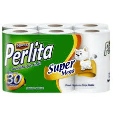 PAPEL HIGIENICO PERLITA MEGAVERDE/ 27 MTS / HJA DOBLE / 1X48 UND