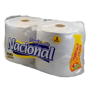 PAPEL TOALLA ROLLO NATURAL - NACIONAL / 2 X200 MTS