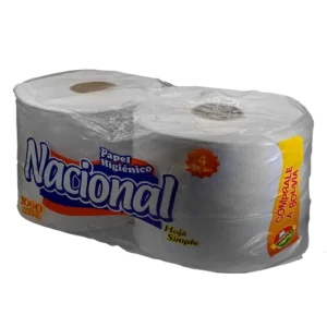 PAPEL HIGIENICO NACIONAL / ROLLO /NATUTAL /HS / 4 X500 MTs