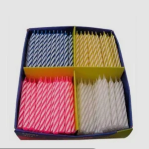 VELA CUMPLEAÑERA DE COLORES / 1X250 UND