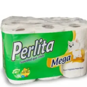 PAPEL HIGIENICO PERLITA MEGAVERDE/ 27 MTS / HJA DOBLE / 1X20 UND