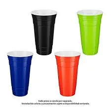 VASO PLASTICO COLOR 500 ML / 1X20 UND
