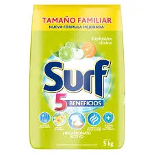 DETERGENTE EN POLVO SURF 5 KG